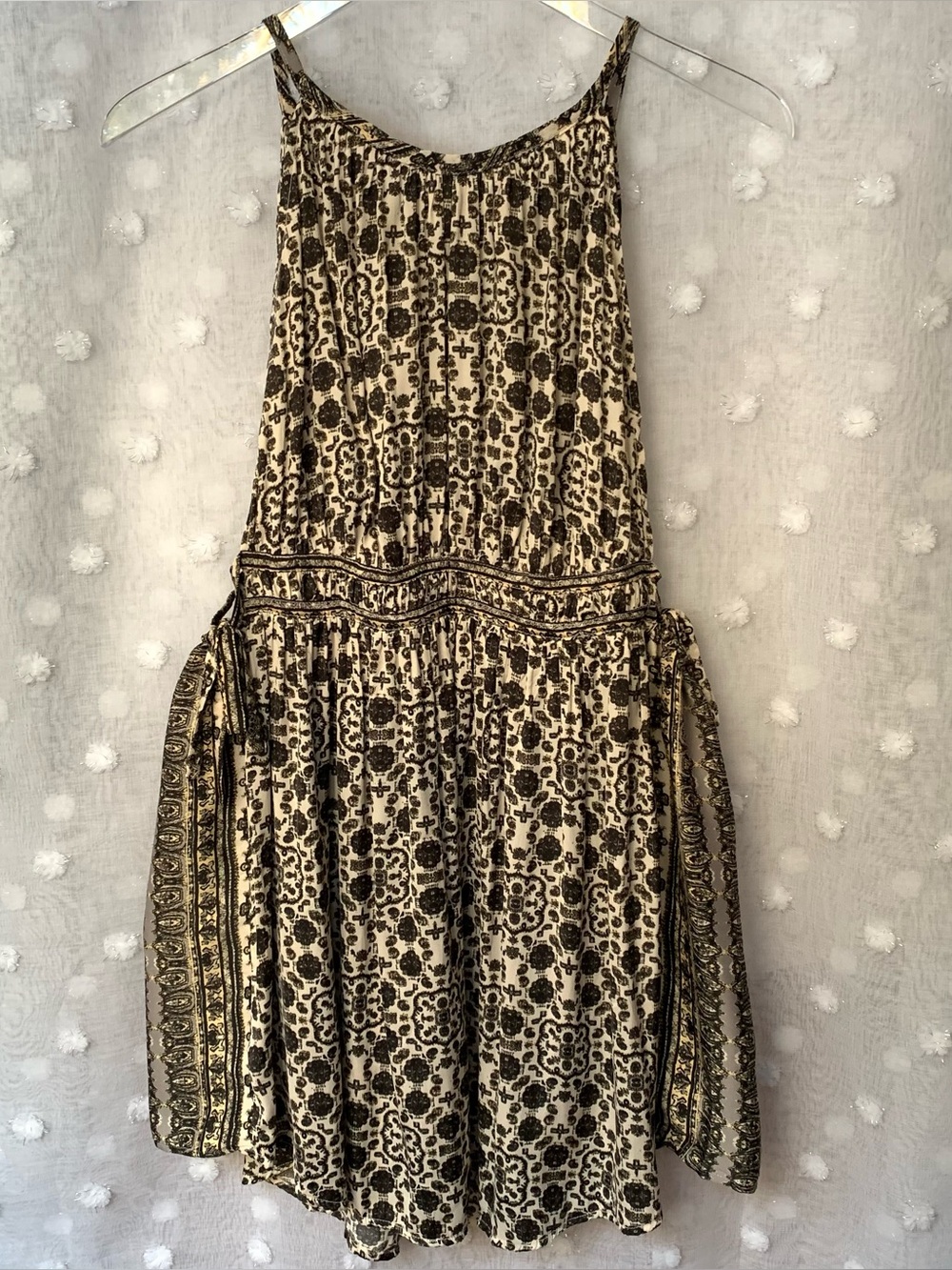Free People Printed Midsummers Day Halter Mini Dress or Top - Picture 8 of 15